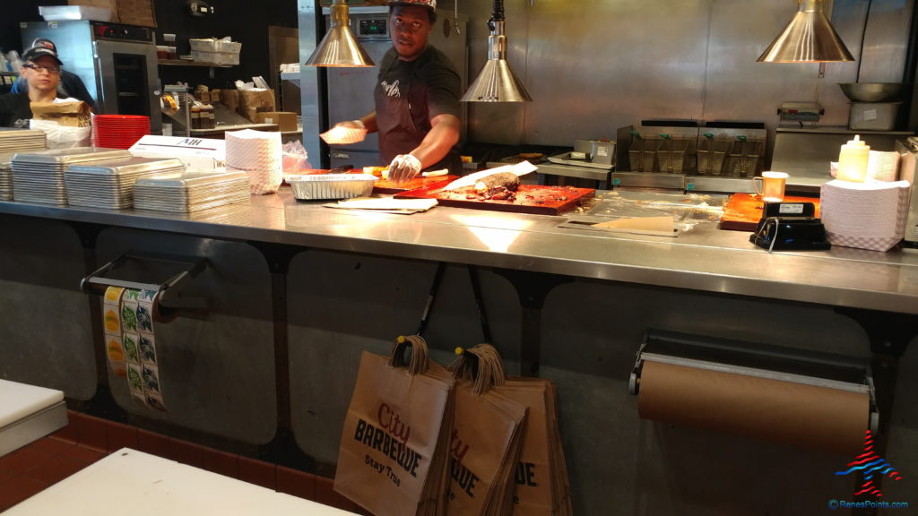 a man working in a restaurant