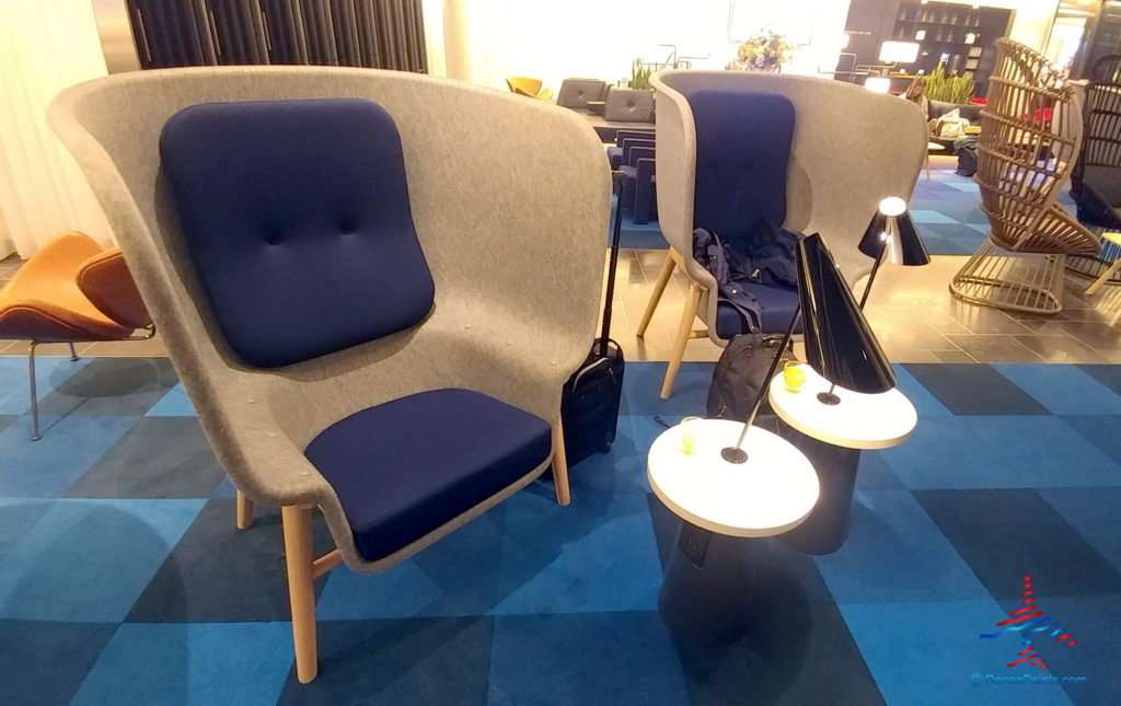 a group of chairs in a room