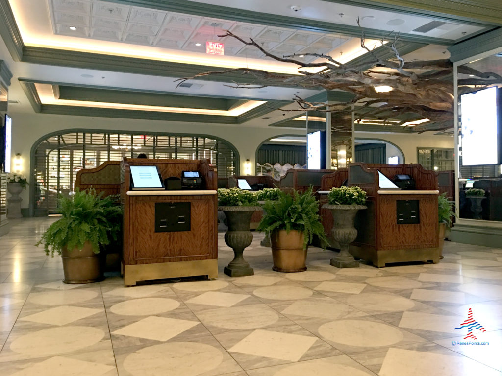 Check-in kiosks at Park MGM Las Vegas