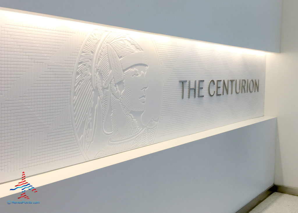 Entrance to the American Express Centurion Lounge at Las Vegas McCarran Airport (LAS).