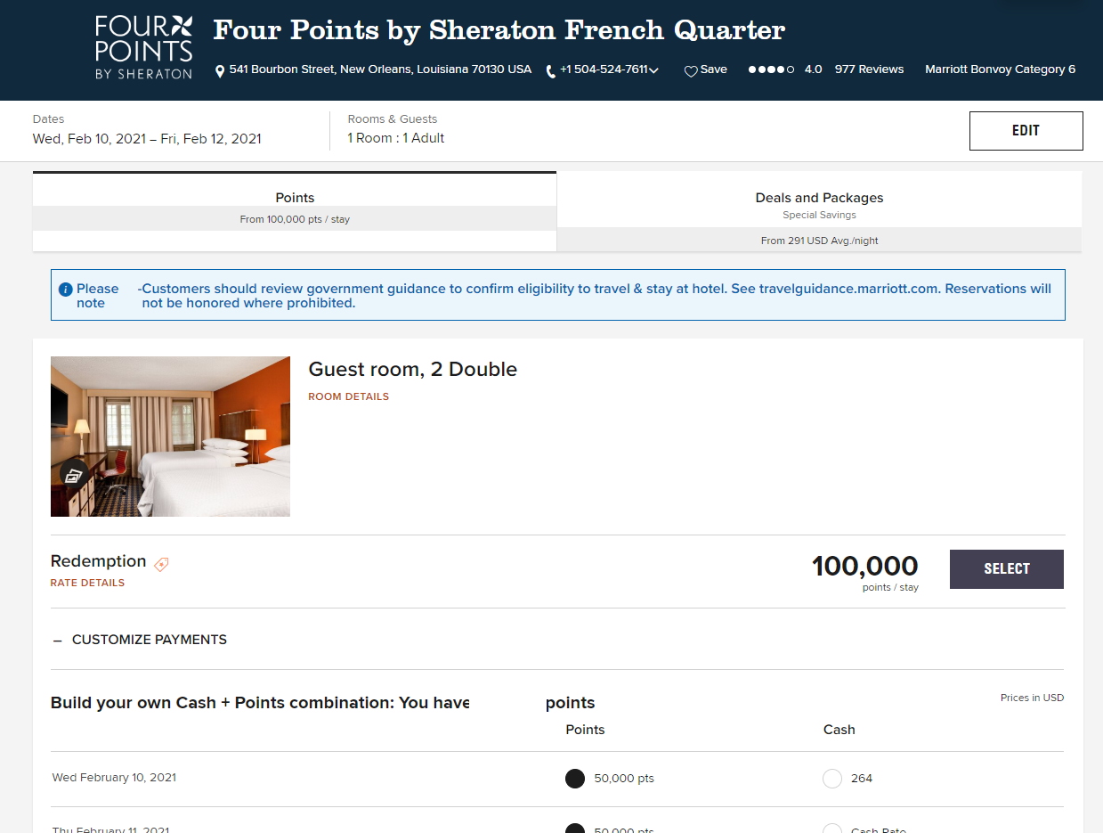 Review: Four Points by Sheraton New Orleans Bourbon Street 2020