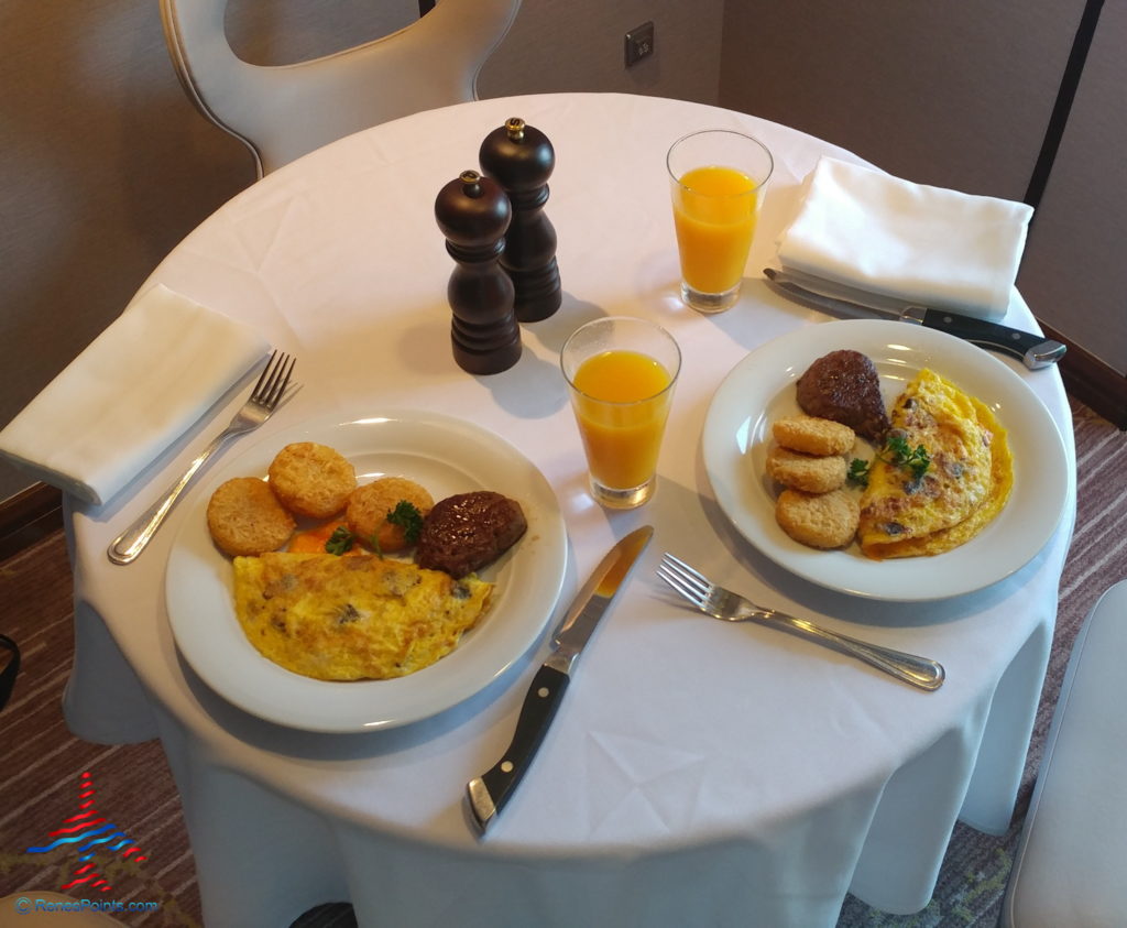 a plate of food on a table