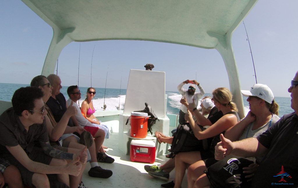 a group of people on a boat