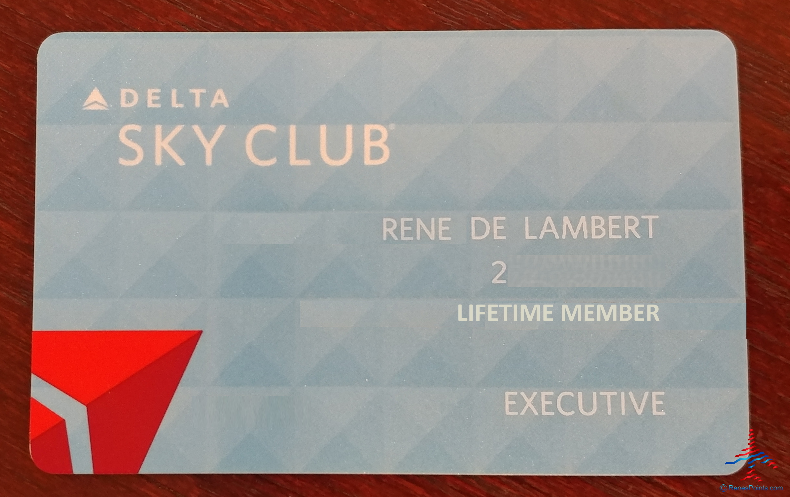 Lifetime Delta Sky Club Membership Card Renespoints Points Blog - Eye ...