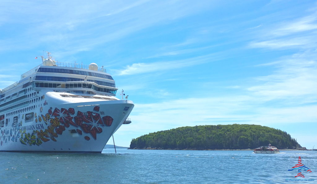 a cruise ship in the water