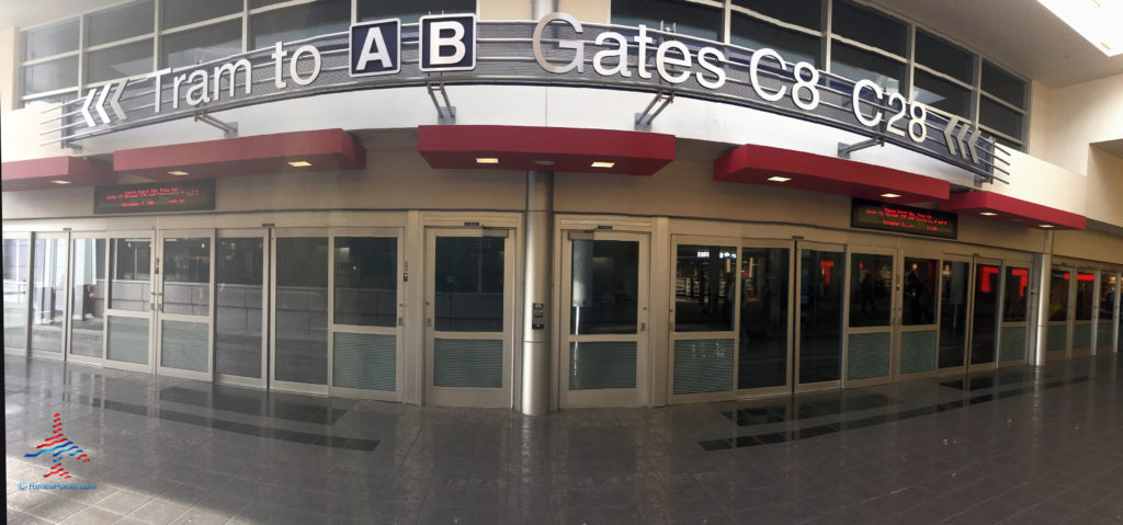 The C-concourse tram at Minneapolis-St. Paul International Airport (MSP)