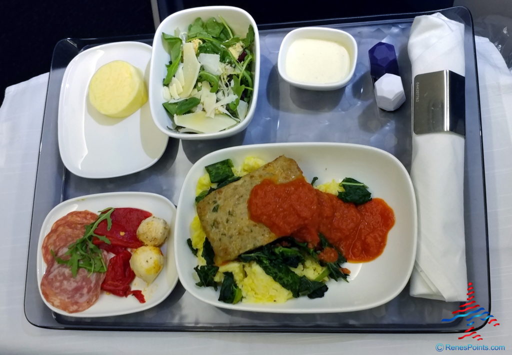 a tray of food on a tray