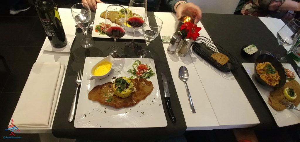 a plate of food on a table