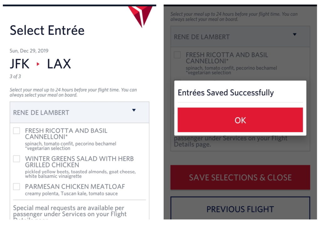 a screenshot of a flight registration