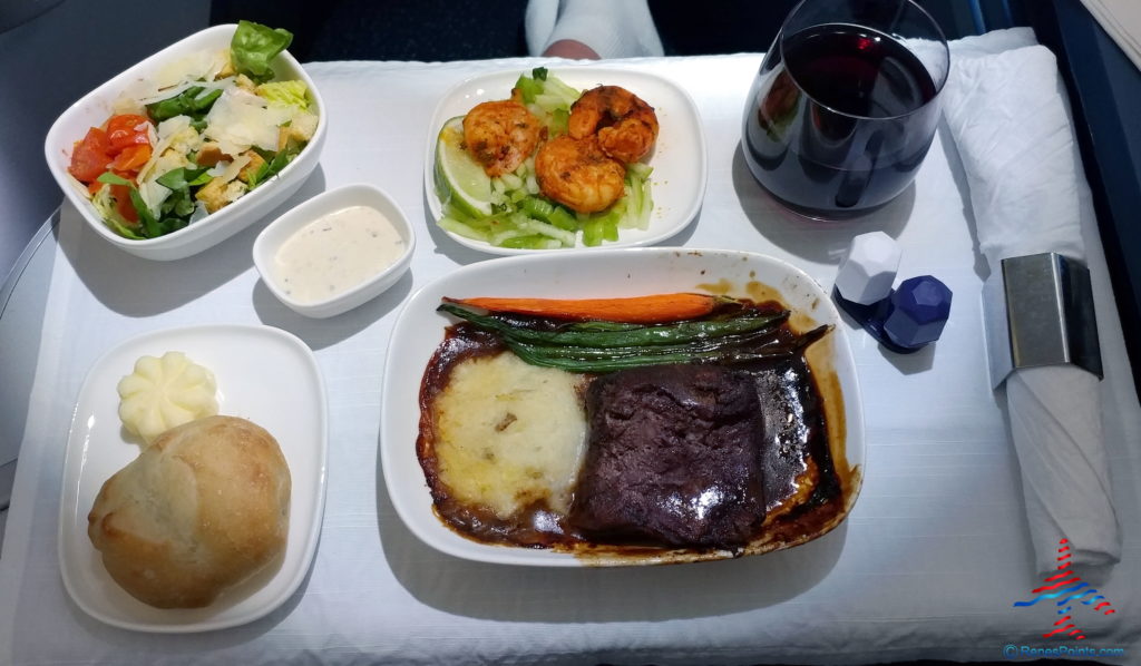 a plate of food on a table