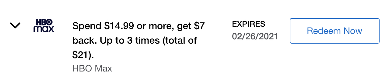 HBO Max Amex Offer
