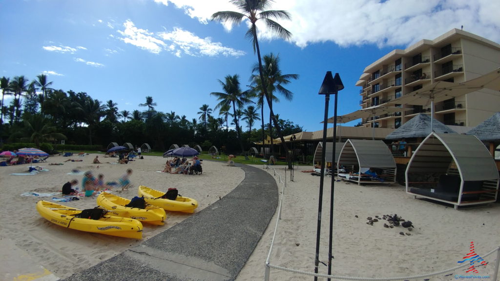 a group of people on a beach