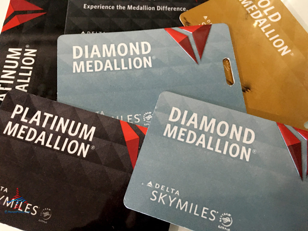 Delta SkyMiles Medallion status bag (brag) tags.