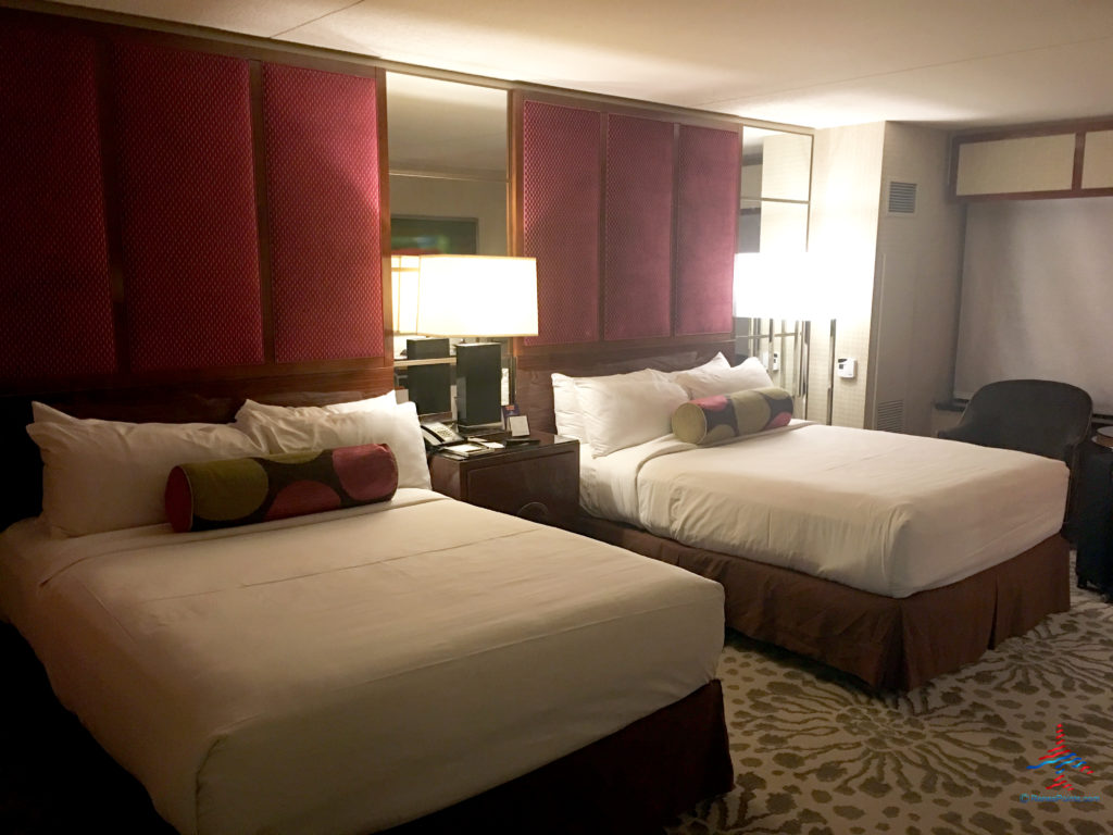 A room with two beds at the MGM Grand (an MGM Resorts property) on the Las Vegas Strip in Paradise, Nevada. World of Hyatt credit card members can redeem their annual free night to stay at several Las Vegas properties, including the MGM Grand. At least, until September 30, 2023.