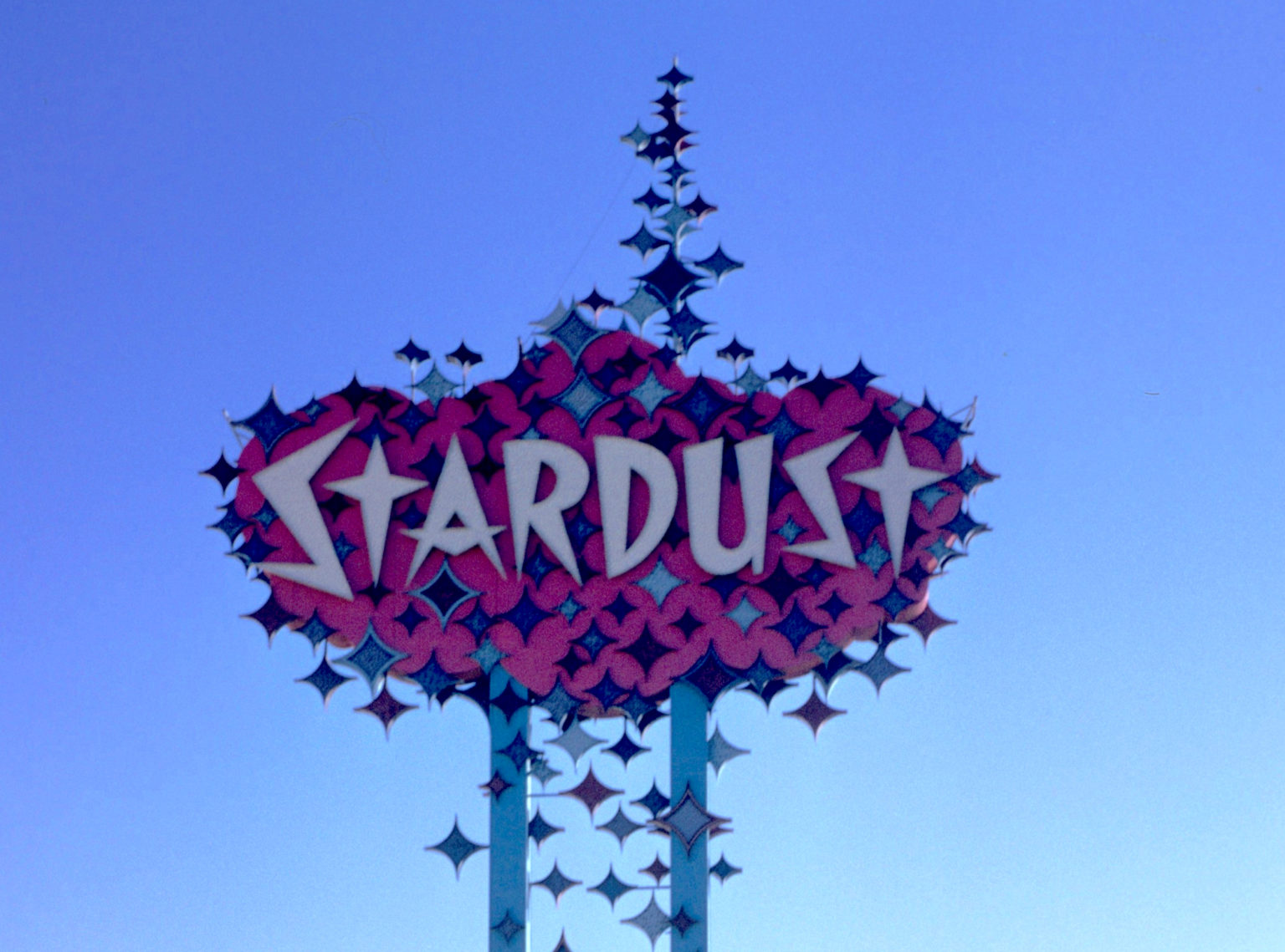 Stardust advertising sign on the Las Vegas Strip, 1976 Eye of the Flyer
