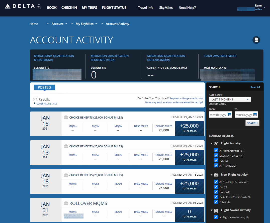 PSA: Only DAYS to pick your Delta Medallion® Choice Benefit for 2020. What did I pick?