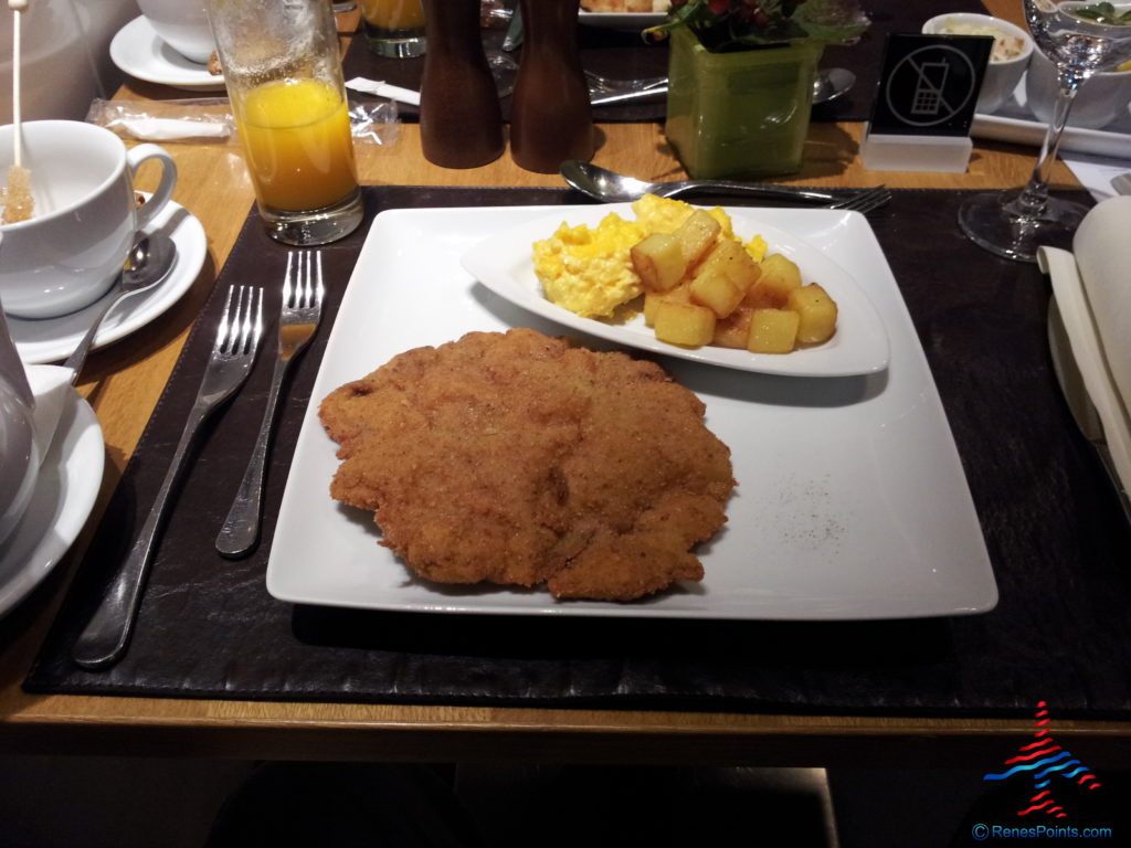 a plate of food on a table