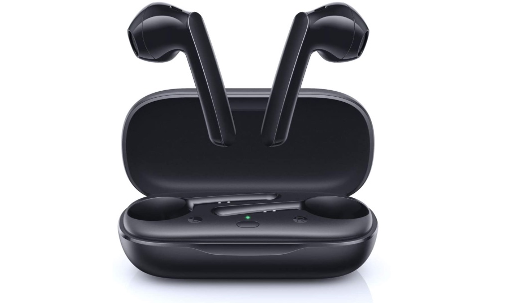 True Wireless Earbuds, BCMASTER Bluetooth 5 Headphones with Built-in Mic and USB-C Fast Charging, 15M/49ft Long Range, 24 Hrs Playtime, IPX5 Water Resistance Support Single & Binaural Mode (Black)