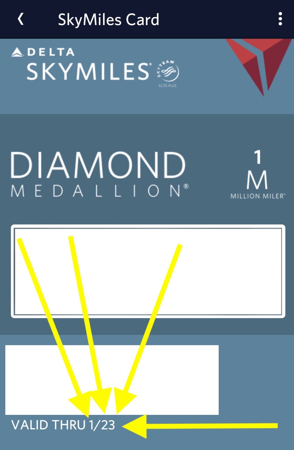 DEVELOPING Delta Diamond Medallion Status EXTENDED Through January