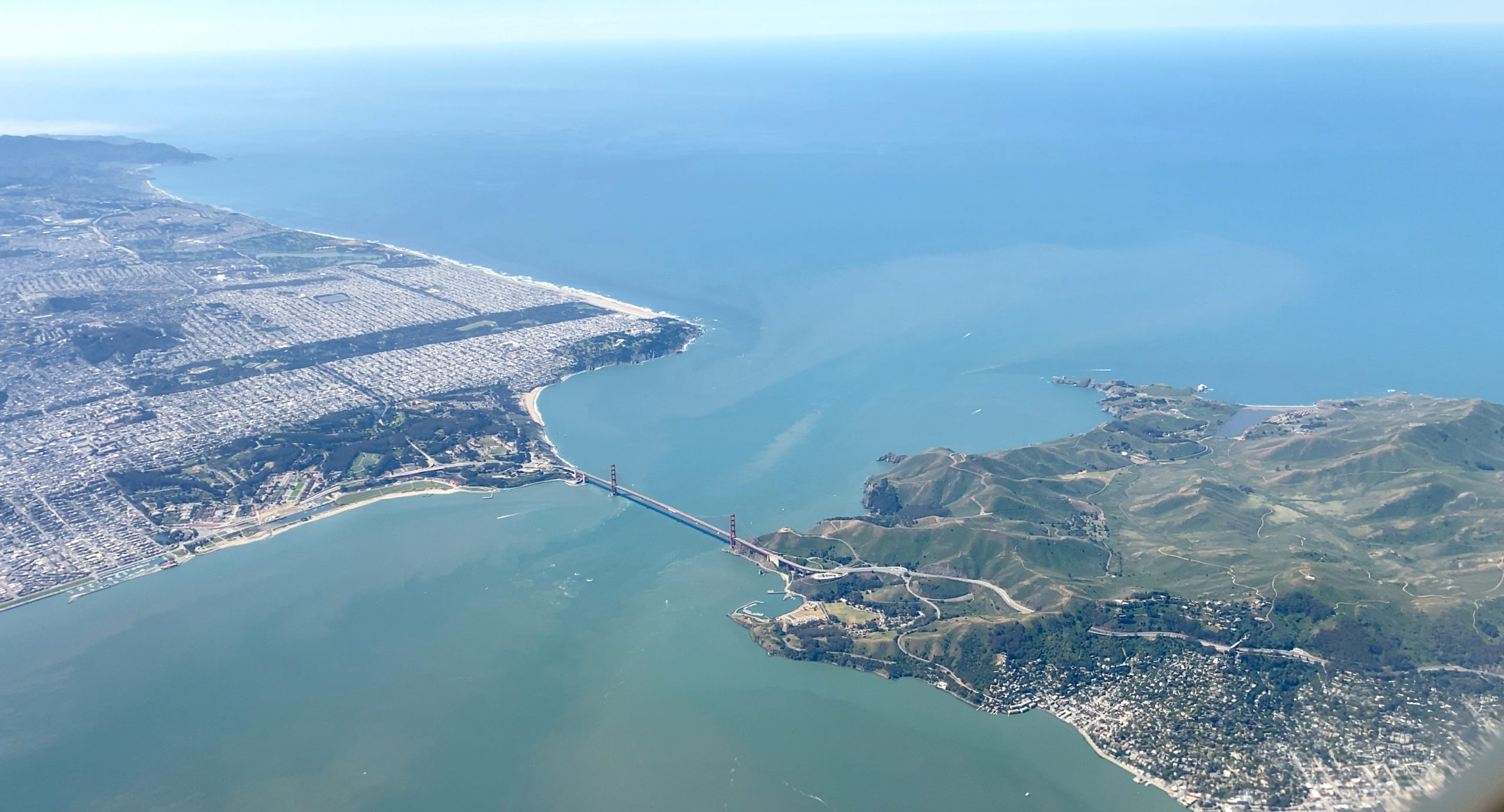 Golden Gate Bridge San Francisco Bay Avelo First Flight Eye of