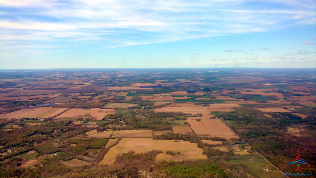 an aerial view of a landscape