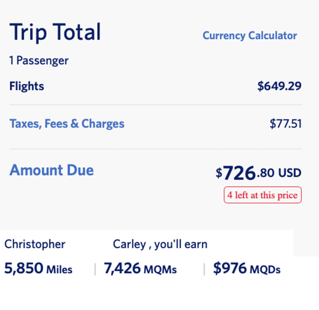"Accelerated" Delta Medallion earnings for an LAX to JFK roundtrip