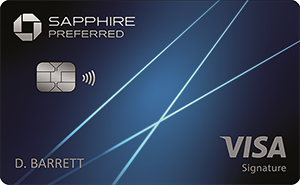 Chase Sapphire Preferred travel rewards credit card