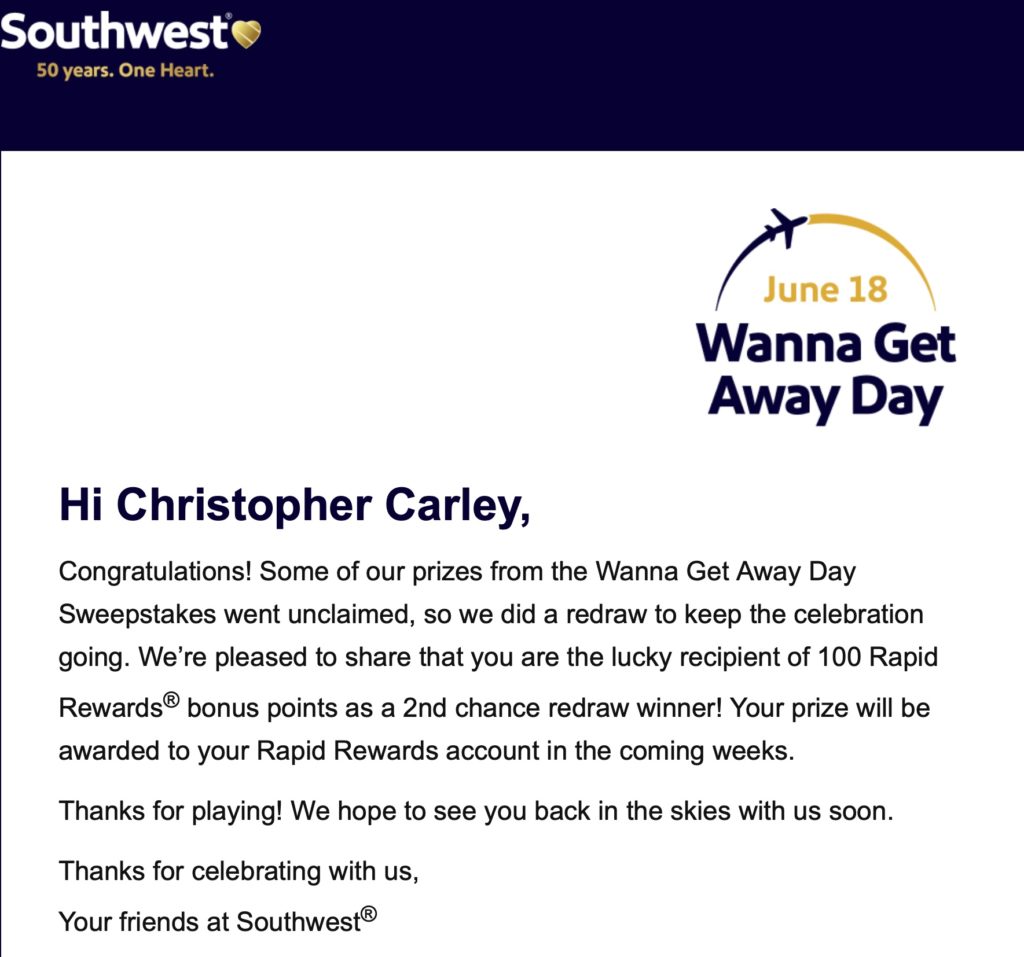 Southwest Airlines Wanna Get Away Day "redrawing"