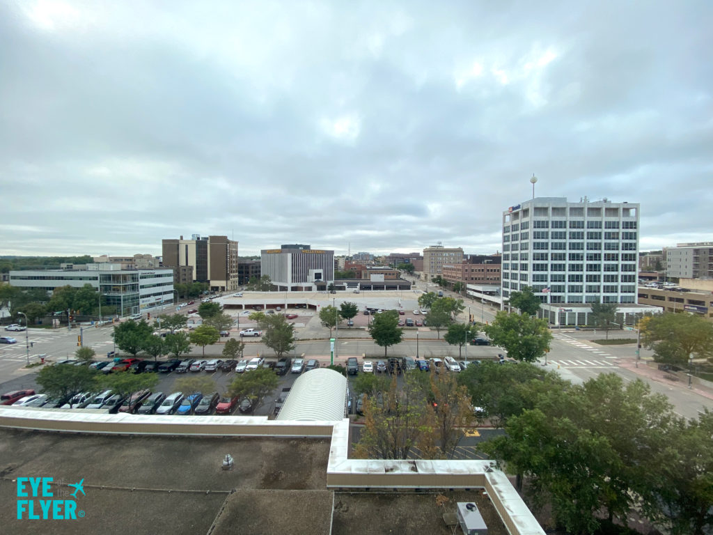 View of downtown Sioux Falls from a Holiday Inn Sioux Falls-City Centre suite 