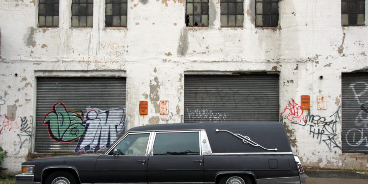 Hearse in Brooklyn