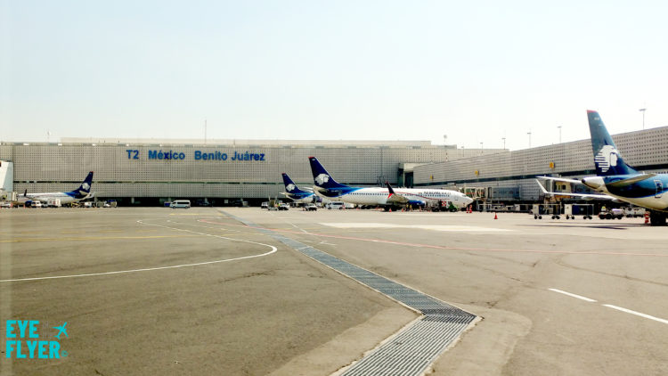 AeroMexico planes are seen at Mexico City International Airport (officially known as Aeropuerto Internacional Benito Juárez).