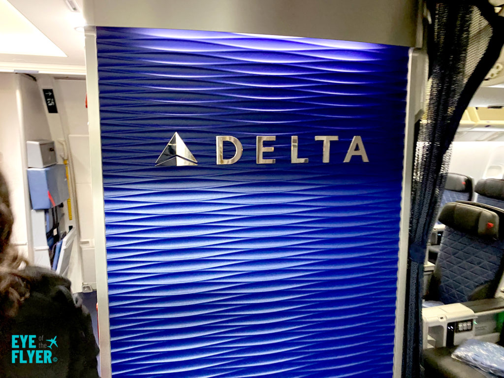 Delta logo in a 767-400