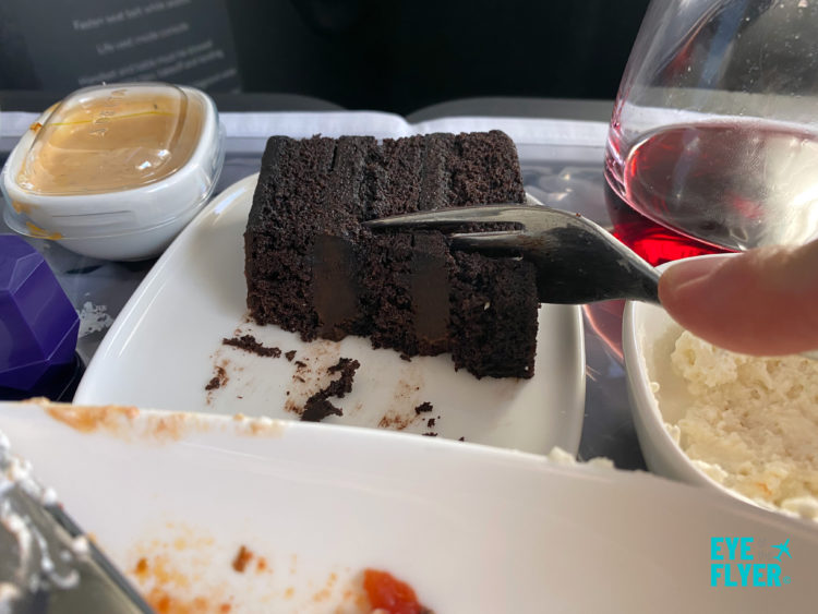 Delta One dark chocolate cake dessert