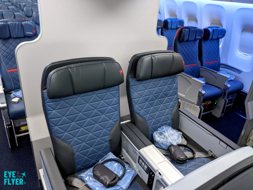 Delta Premium Select seats on a Boeing 767-400
