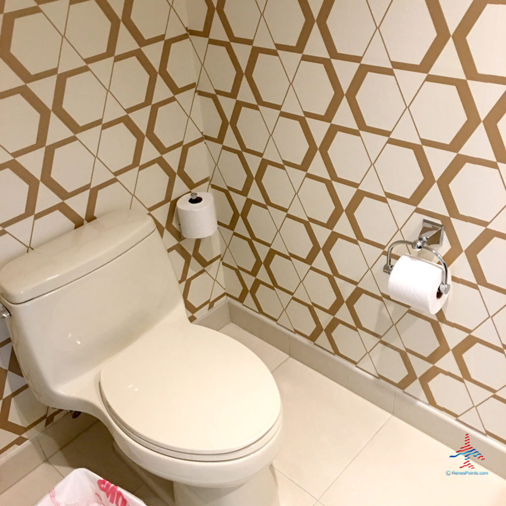 A powder room is seen inside a Delano Stay Well Suite at Delano Las Vegas, a MGM Resorts hotel part of the Mandalay Bay Resort Casino complex near the Las Vegas Strip in Paradise, Nevada.