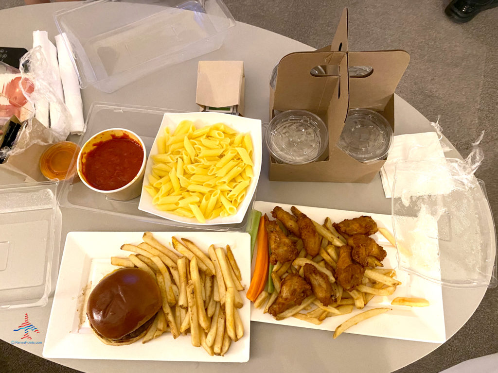 a plate of food on a table