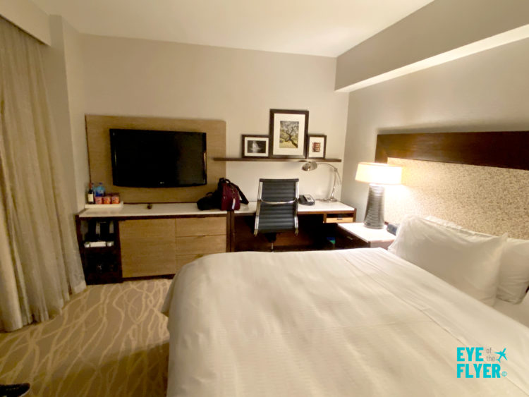 Deluxe guest room at the InterContinental New York Times Square Hotel