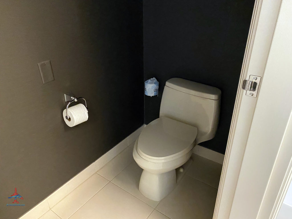 The master bathroom’s toilet room is seen inside a Delano Stay Well Suite at Delano Las Vegas, an MGM Resorts hotel part of the Mandalay Bay Resort Casino complex near the Las Vegas Strip in Paradise, Nevada.