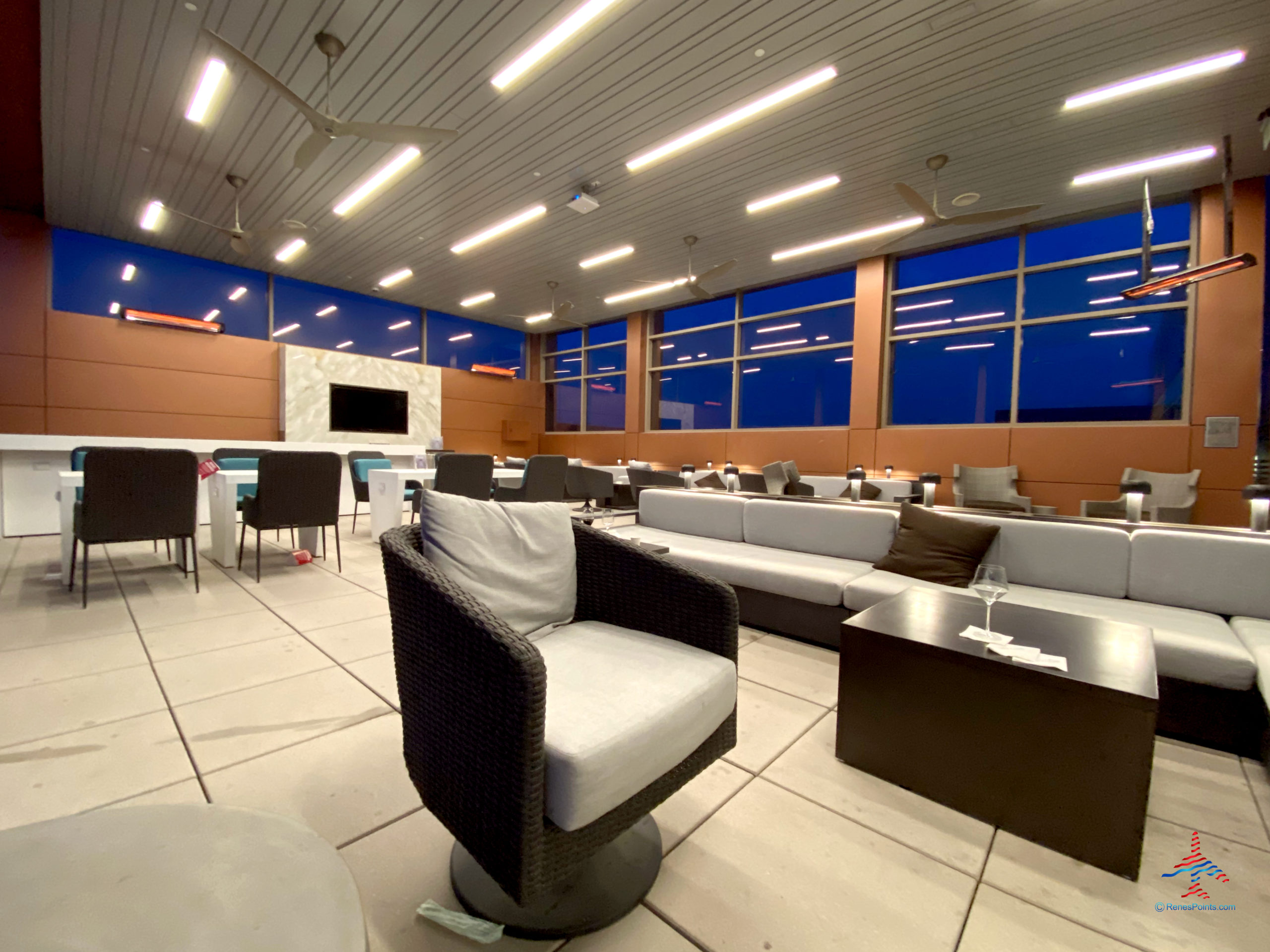 The Sky Deck patio is seen during a visit to the Delta Sky Club Salt Lake City inside Terminal A of Salt Lake City International Airport (SLC). (Photo ©RenesPoints.com)