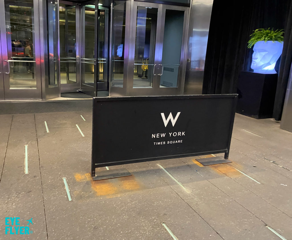 W New York - Times Square hotel entrance
