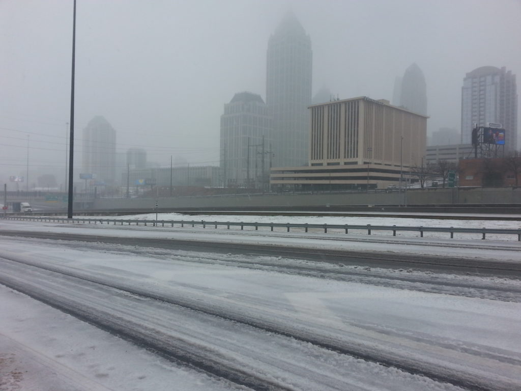 Ice and Winter Storm in Atlanta Eye of the Flyer