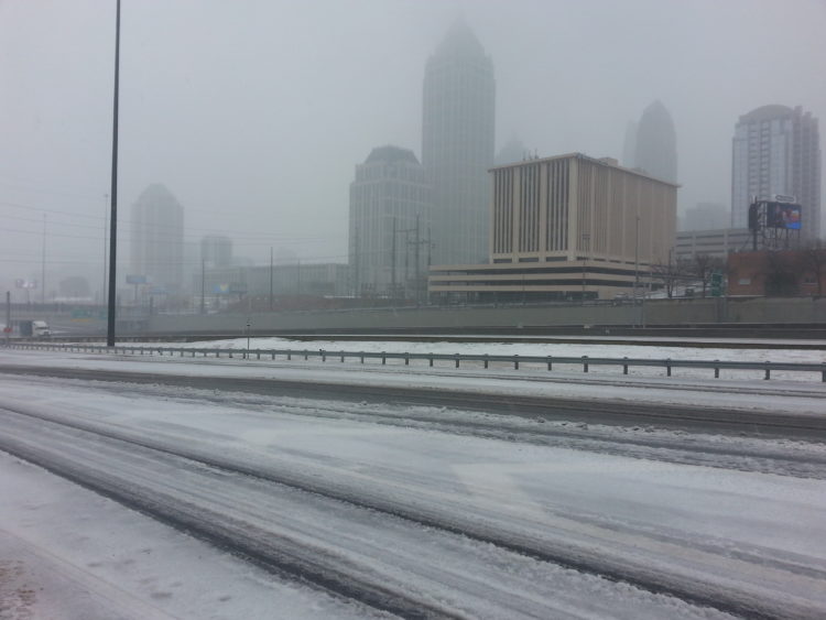 Ice and Winter Storm in Atlanta Eye of the Flyer