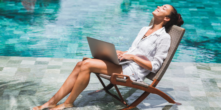 A relaxing business vacation