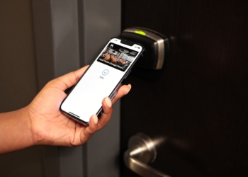 Hyatt room key in Apple Wallet on Wednesday, Oct. 27, 2021 in Chicago. (Jean-Marc Giboux/AP Images for Hyatt)