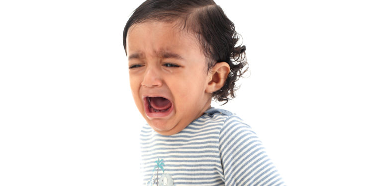 Baby boy crying
