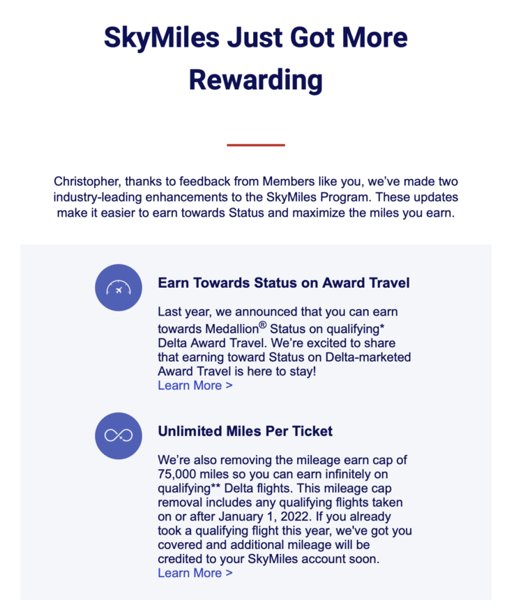 Delta Makes it Permanent: Award Travel Will Count Toward Elite Status!