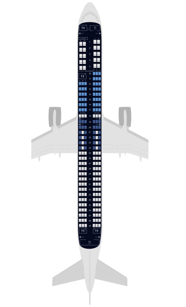 Delta A321neo's First Seat Map Now Online - Eye of the Flyer