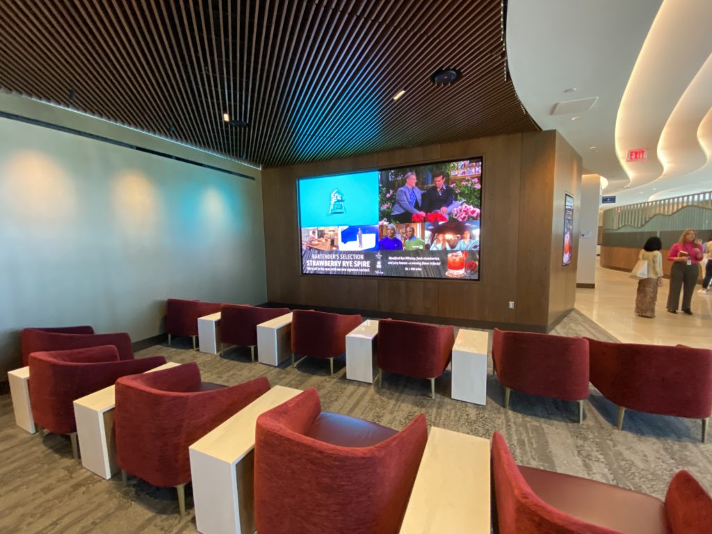 the T3 Delta Sky Club airport lounge at Los Angeles International Airport (LAX).