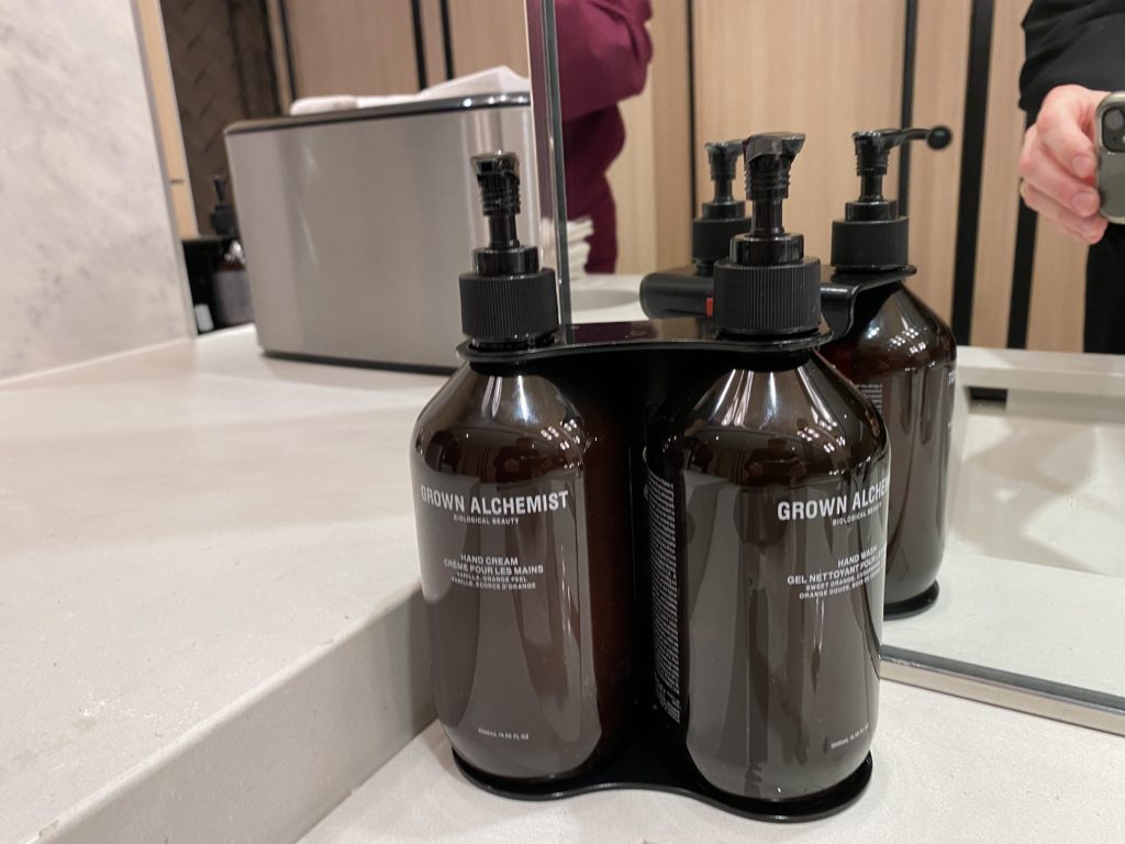 a group of brown bottles on a counter