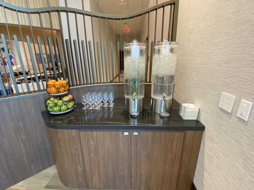 a water dispenser on a counter